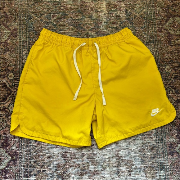 Nike Other - Nike Sportswear Essentials Woven Lined Flow Shorts - Yellow Strike / White